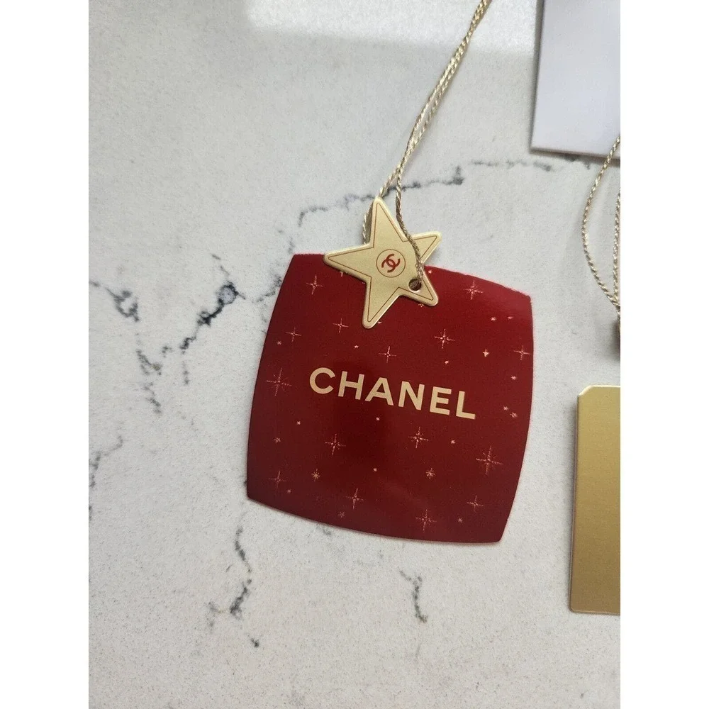 NIB Chanel Small Paper Logo Label Tags Set of 4